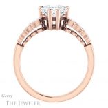 Heart Shaped Forever One Moissanite Engagement Ring #GTJ1209-heart-fb-r 2 Heart Shaped Forever Brilliant Moissanite Engagement Ring #GTJ1209-heart-fb-r