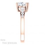 Heart Shaped Forever One Moissanite Engagement Ring #GTJ1209-heart-fb-r 3 Heart Shaped Forever Brilliant Moissanite Engagement Ring #GTJ1209-heart-fb-r