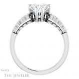 Heart Shaped Forever Brilliant Moissanite Engagement Ring #GTJ1209-heart-fb-w