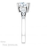 Heart Shaped Forever Brilliant Moissanite Engagement Ring #GTJ1209-heart-fb-w