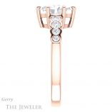 Oval Shaped Forever One Moissanite Engagement Ring #GTJ1209-oval-fo-r