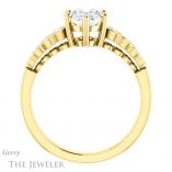 Oval Shaped Forever One Moissanite Engagement Ring #GTJ1209-oval-fo-y 2 Oval Shaped Forever One Moissanite Engagement Ring #GTJ1209-oval-fo-y