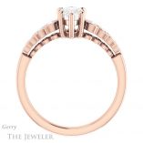Pear Shaped Forever One Moissanite Engagement Ring #GTJ1209-pear-fb-r 2 Pear Shaped Forever Brilliant Moissanite Engagement Ring #GTJ1209-pear-fb-r