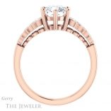 Round Cut Forever One Moissanite Engagement Ring #GTJ1209-round-fo-r 2 Round Cut Forever One Moissanite Engagement Ring #GTJ1209-round-fo-r