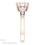 Round Cut Forever One Moissanite Engagement Ring #GTJ1209-round-fo-r 3 Round Cut Forever One Moissanite Engagement Ring #GTJ1209-round-fo-r