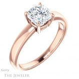 Cushion Cut Forever One Moissanite Engagement Ring #GTJ1211-cushion-fo-r