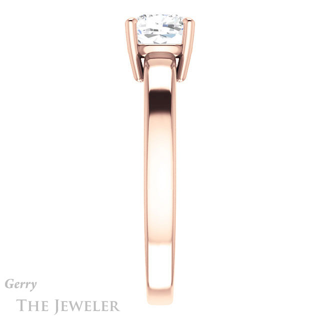 Cushion Cut Forever One Moissanite Engagement Ring #GTJ1211-cushion-fo-r