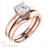 Cushion Cut Forever One Moissanite Engagement Ring #GTJ1211-cushion-fo-r