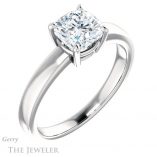 Cushion Cut Forever One Moissanite Engagement Ring #GTJ1211-cushion-fo-w