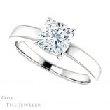 Cushion Cut Forever One Moissanite Engagement Ring #GTJ1211-cushion-fo-w