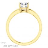 Cushion Cut Forever One Moissanite Engagement Ring #GTJ1211-cushion-fo-y 2 Cushion Cut Forever One Moissanite Engagement Ring #GTJ1211-cushion-fo-y