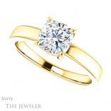 Cushion Cut Forever One Moissanite Engagement Ring #GTJ1211-cushion-fo-y 5 Cushion Cut Forever One Moissanite Engagement Ring #GTJ1211-cushion-fo-y