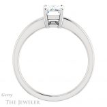 Emerald Cut Forever One Moissanite Engagement Ring #GTJ1211-emerald-fb-w 2 Emerald Cut Forever Brilliant Moissanite Engagement Ring #GTJ1211-emerald-fb-w