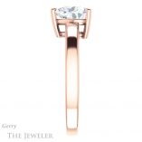 Heart Shaped Forever Brilliant Moissanite Engagement Ring #GTJ1211-heart-fb-r