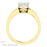 Heart Shaped Forever One Moissanite Engagement Ring #GTJ1211-heart-fb-y 2 Heart Shaped Forever Brilliant Moissanite Engagement Ring #GTJ1211-heart-fb-y