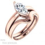 Marquise Cut Forever Brilliant Moissanite Engagement Ring #GTJ1211-marquise-fb-r