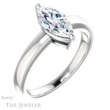 Marquise Cut Forever One Moissanite Engagement Ring #GTJ1211-marquise-fb-w 4 Marquise Cut Forever Brilliant Moissanite Engagement Ring #GTJ1211-marquise-fb-w