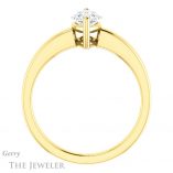 Marquise Cut Forever One Moissanite Engagement Ring #GTJ1211-marquise-fb-y 2 Marquise Cut Forever Brilliant Moissanite Engagement Ring #GTJ1211-marquise-fb-y