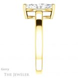 Marquise Cut Forever One Moissanite Engagement Ring #GTJ1211-marquise-fb-y 3 Marquise Cut Forever Brilliant Moissanite Engagement Ring #GTJ1211-marquise-fb-y