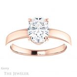 Oval Shaped Forever One Moissanite Engagement Ring #GTJ1211-oval-fo-r 1 Oval Shaped Forever One Moissanite Engagement Ring #GTJ1211-oval-fo-r