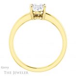 Oval Shaped Forever One Moissanite Engagement Ring #GTJ1211-oval-fo-y 2 Oval Shaped Forever One Moissanite Engagement Ring #GTJ1211-oval-fo-y