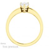Pear Shaped Forever One Moissanite Engagement Ring #GTJ1211-pear-fb-y 2 Pear Shaped Forever Brilliant Moissanite Engagement Ring #GTJ1211-pear-fb-y