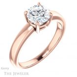 Round Cut Forever One Moissanite Engagement Ring #GTJ1211-round-fo-r 4 Round Cut Forever One Moissanite Engagement Ring #GTJ1211-round-fo-r