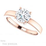 Round Cut Forever One Moissanite Engagement Ring #GTJ1211-round-fo-r 5 Round Cut Forever One Moissanite Engagement Ring #GTJ1211-round-fo-r