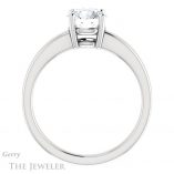 Round Cut Forever One Moissanite Engagement Ring #GTJ1211-round-fo-w 2 Round Cut Forever One Moissanite Engagement Ring #GTJ1211-round-fo-w
