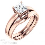 Princess Cut Forever One Moissanite Engagement Ring #GTJ1211-square-fo-r 6 Princess Cut Forever One Moissanite Engagement Ring #GTJ1211-square-fo-r