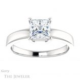 Princess Cut Forever One Moissanite Engagement Ring #GTJ1211-square-fo-w