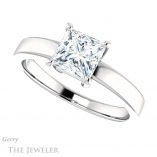 Princess Cut Forever One Moissanite Engagement Ring #GTJ1211-square-fo-w