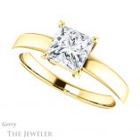 Princess Cut Forever One Moissanite Engagement Ring #GTJ1211-square-fo-y 5 Princess Cut Forever One Moissanite Engagement Ring #GTJ1211-square-fo-y