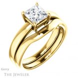 Princess Cut Forever One Moissanite Engagement Ring #GTJ1211-square-fo-y 6 Princess Cut Forever One Moissanite Engagement Ring #GTJ1211-square-fo-y