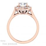 Cushion Cut Forever One Moissanite Engagement Ring #GTJ1213-cushion-fo-r