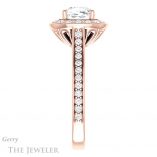 Cushion Cut Forever One Moissanite Engagement Ring #GTJ1213-cushion-fo-r