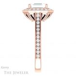 Emerald Cut Forever One Moissanite Engagement Ring #GTJ1213-emerald-fb-r 3 Emerald Cut Forever Brilliant Moissanite Engagement Ring #GTJ1213-emerald-fb-r