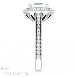 Emerald Cut Forever Brilliant Moissanite Engagement Ring #GTJ1213-emerald-fb-w