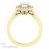 Emerald Cut Forever Brilliant Moissanite Engagement Ring #GTJ1213-emerald-fb-y