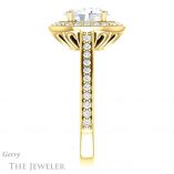Oval Shaped Forever One Moissanite Engagement Ring #GTJ1213-oval-fo-y