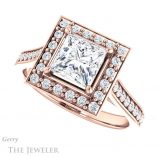 Princess Cut Forever One Moissanite Engagement Ring #GTJ1213-square-fo-r 5 Princess Cut Forever One Moissanite Engagement Ring #GTJ1213-square-fo-r