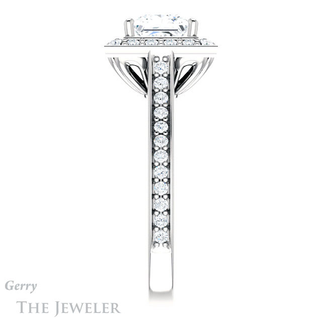 Princess Cut Forever One Moissanite Engagement Ring #GTJ1213-square-fo-w
