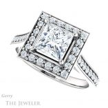 Princess Cut Forever One Moissanite Engagement Ring #GTJ1213-square-fo-w