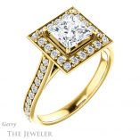 Princess Cut Forever One Moissanite Engagement Ring #GTJ1213-square-fo-y