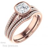 Cushion Cut Forever One Moissanite Engagement Ring #GTJ1214-cushion-fo-r 6 Cushion Cut Forever One Moissanite Engagement Ring #GTJ1214-cushion-fo-r