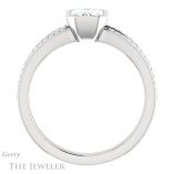 Emerald Cut Forever Brilliant Moissanite Engagement Ring #GTJ1214-emerald-fb-w