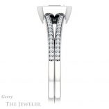 Emerald Cut Forever Brilliant Moissanite Engagement Ring #GTJ1214-emerald-fb-w