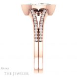 Marquise Cut Forever One Moissanite Engagement Ring #GTJ1214-marquise-fb-r 3 Marquise Cut Forever Brilliant Moissanite Engagement Ring #GTJ1214-marquise-fb-r
