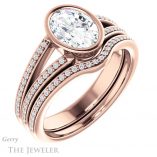 Oval Shaped Forever One Moissanite Engagement Ring #GTJ1214-oval-fo-r 6 Oval Shaped Forever One Moissanite Engagement Ring #GTJ1214-oval-fo-r
