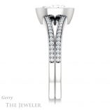 Oval Shaped Forever One Moissanite Engagement Ring #GTJ1214-oval-fo-w 3 Oval Shaped Forever One Moissanite Engagement Ring #GTJ1214-oval-fo-w